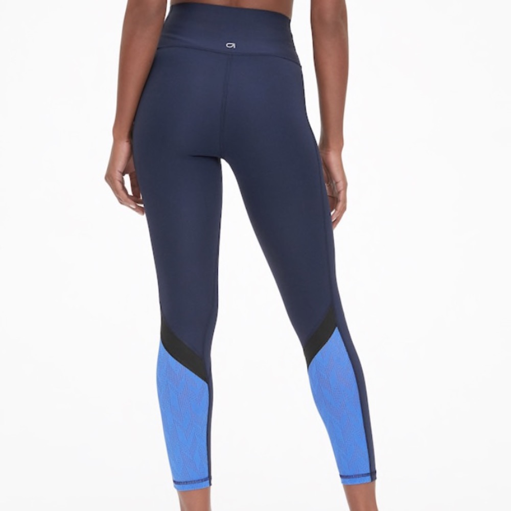GapFit Sculpt 7/8 navy blue leggings
